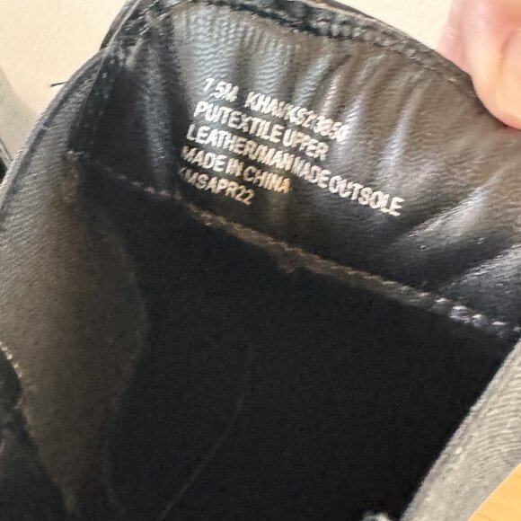 NEVER WORN - Kensie Khai Chelsea Boot Women's Size 7.5M Black Leather Ankle High - Picture 4 of 7